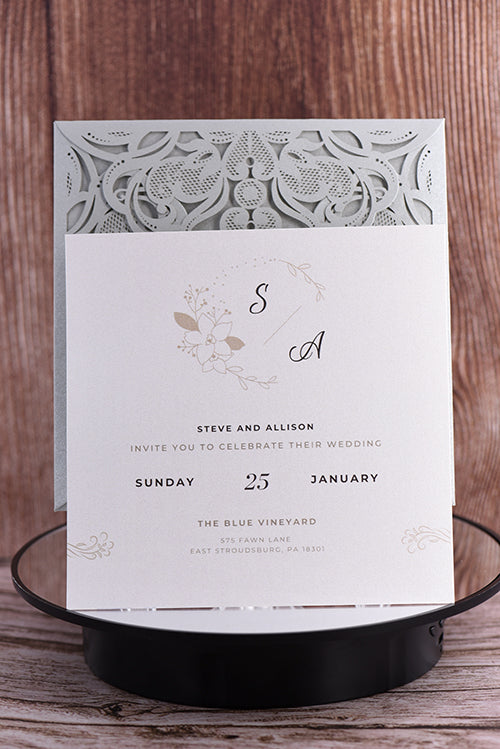 Classic Laser Cut Invitation Bella0019