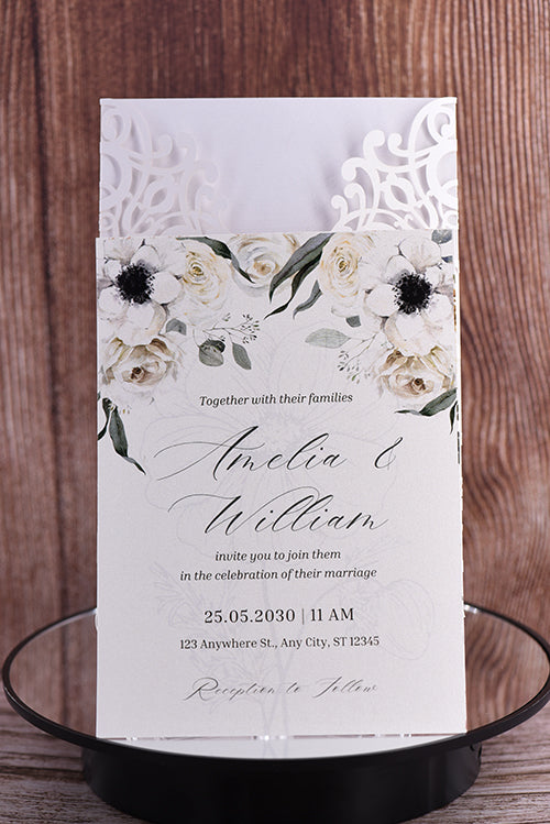 Classic Laser Cut Invitation Bella0041
