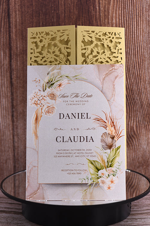 Classic Laser Cut Invitation Bella 0171