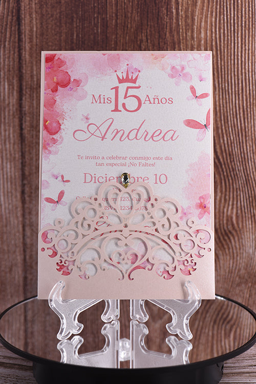 Classic Laser Cut Invitation Bella0192