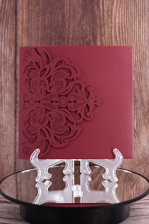 Trifold Classic Laser Cut Invitation Bella2126