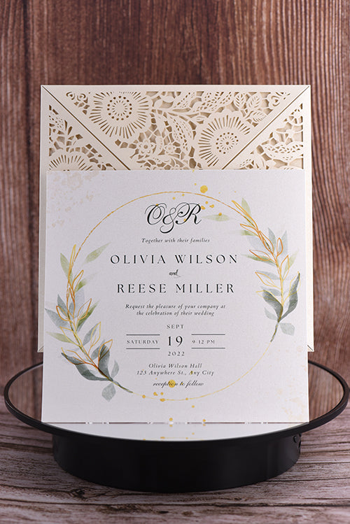 Classic Laser Cut Invitation Bella0015