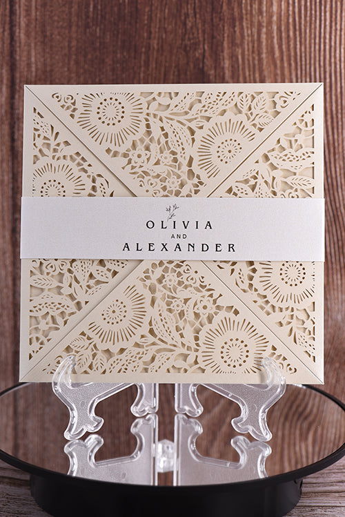 Classic Laser Cut Invitation Bella0015