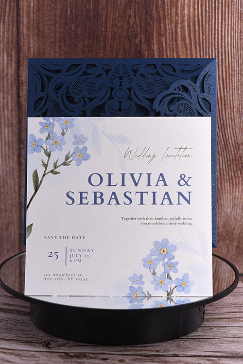 Classic Laser Cut Invitation Bella0019