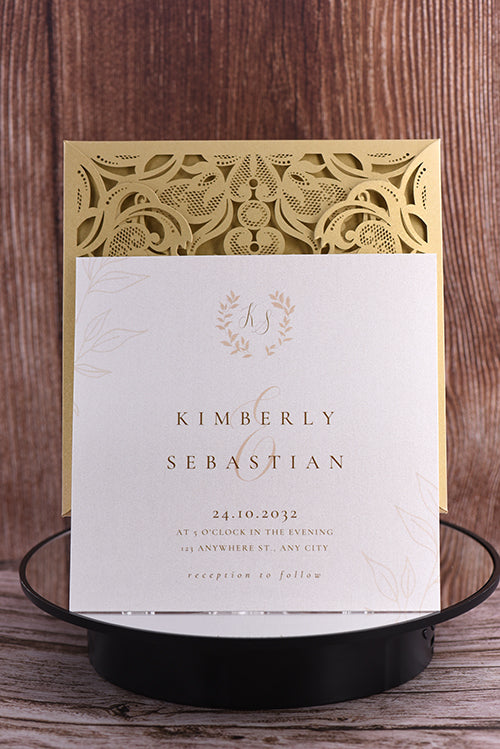 Classic Laser Cut Invitation Bella0019