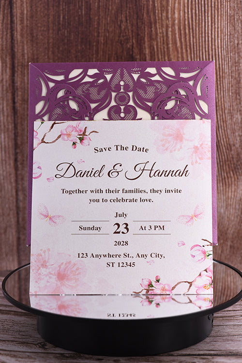 Classic Laser Cut Invitation Bella0019