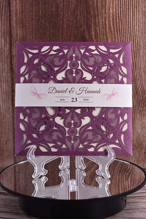 Classic Laser Cut Invitation Bella0019