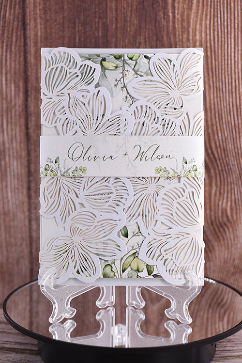 Classic Laser Cut Invitation Bella0020