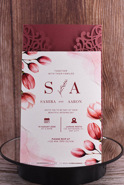 Classic Laser Cut Invitation Bella0041