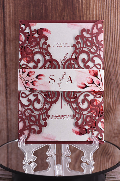 Classic Laser Cut Invitation Bella0041