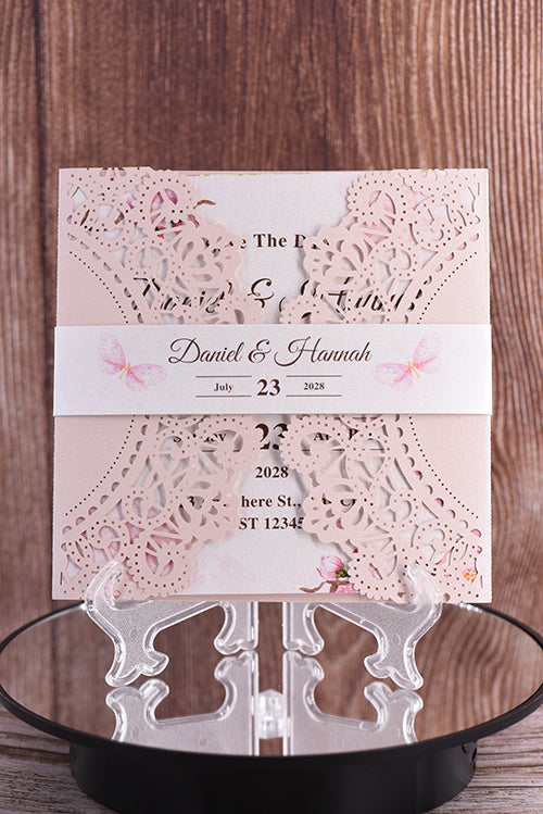 Classic Laser Cut Invitation Bella0067