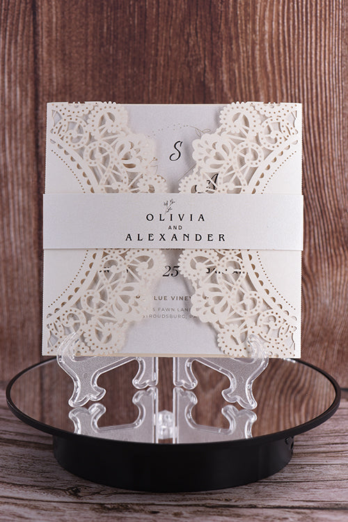 Classic Laser Cut Invitation Bella0067