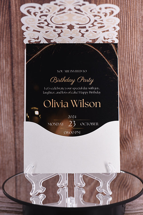 Classic Laser Cut Invitation Bella0074