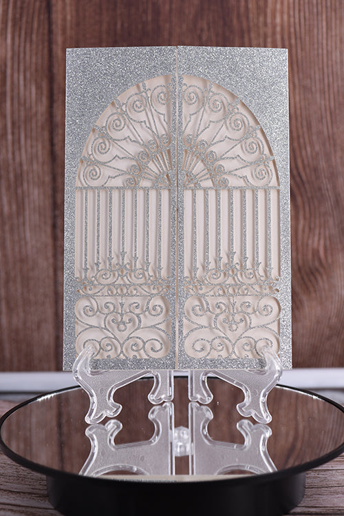 Elegant Door Glitter Laser Cut invitation Bella0139G