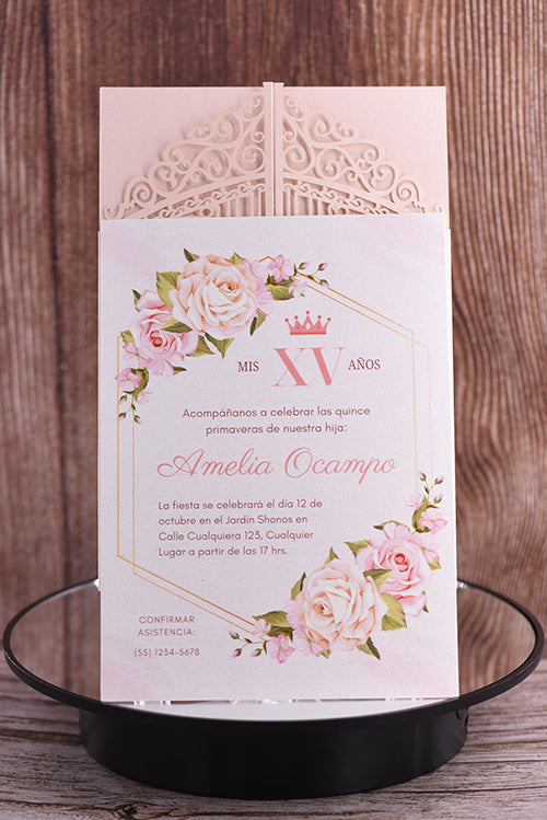 Classic Laser Cut Invitation Bella0172