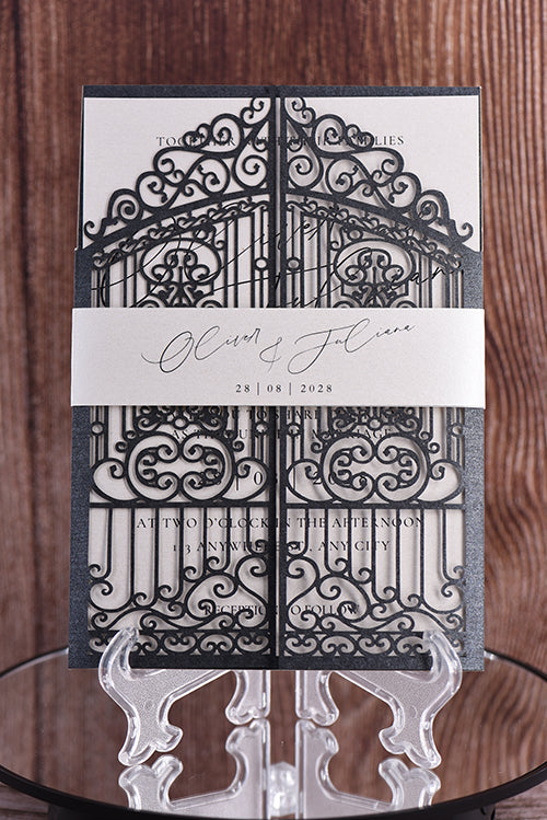 Classic Laser Cut Invitation Bella0172