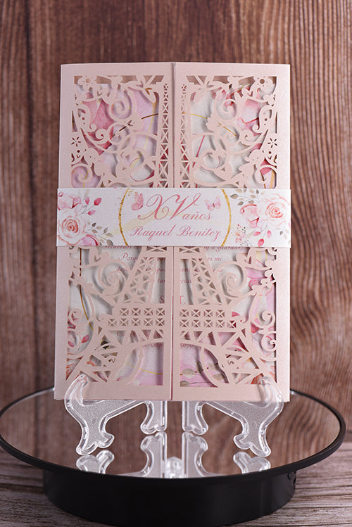 Classic Laser Cut Invitation Bella0174