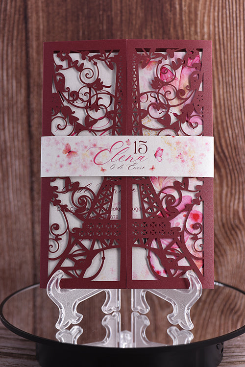 Classic Laser Cut Invitation Bella0174