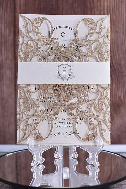 Elegant Glitter Invitation Bella0179G