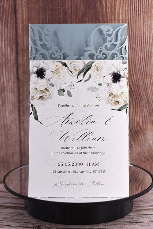 Classic Laser Cut Invitation Bella0179