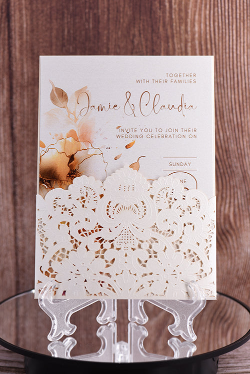 Classic Laser Cut Invitation Bella0191