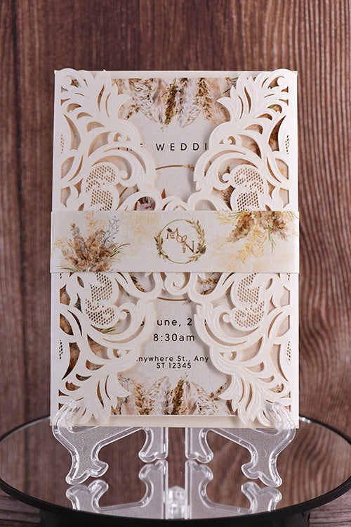 Classic Laser Cut Invitation Bella0195