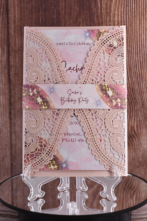 Classic Laser Cut Invitation Bella0196