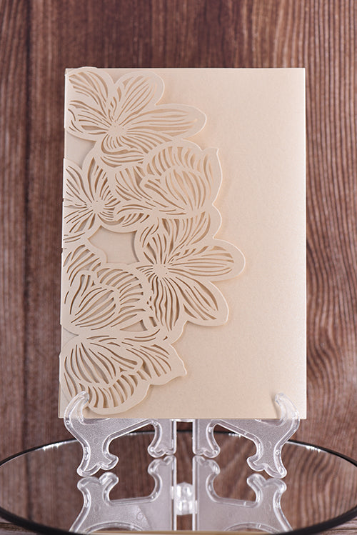 Trifold Classic Laser Cut Invitation Bella2120