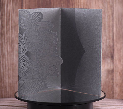 Trifold Classic Laser Cut Invitation Bella2120