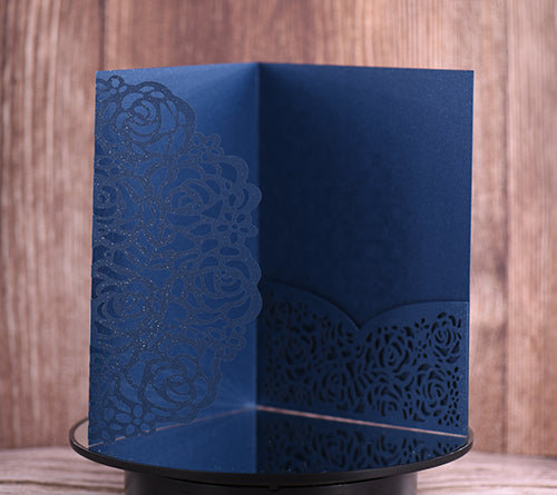 Trifold Classic Laser Cut Invitation Bella2122