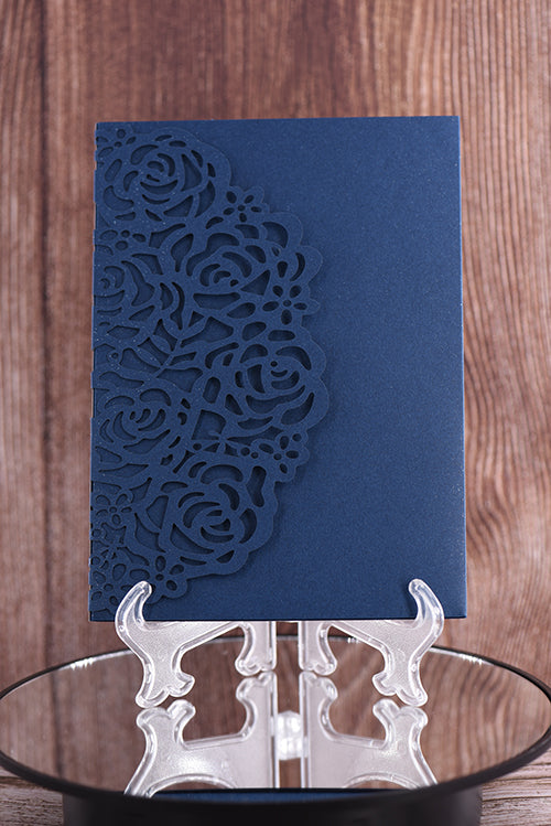 Trifold Classic Laser Cut Invitation Bella2122