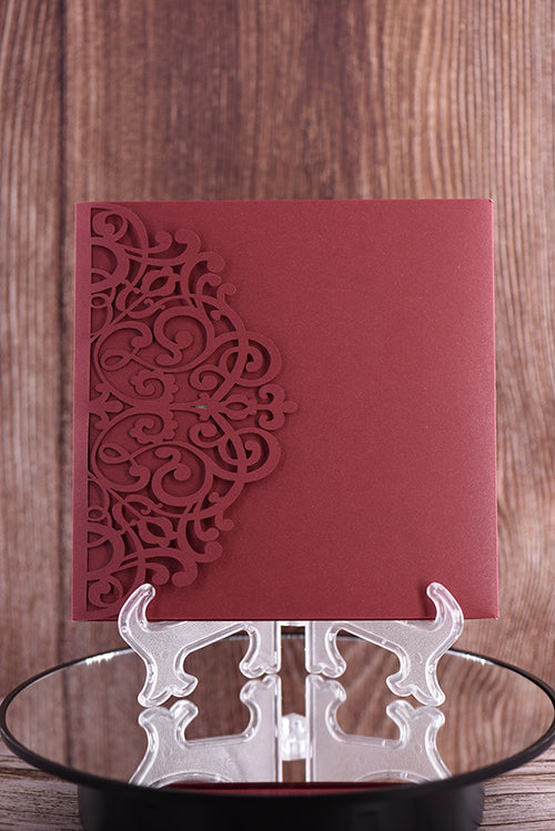 Trifold Classic Laser Cut Invitation Bella2125