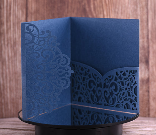 Trifold Classic Laser Cut Invitation Bella2125