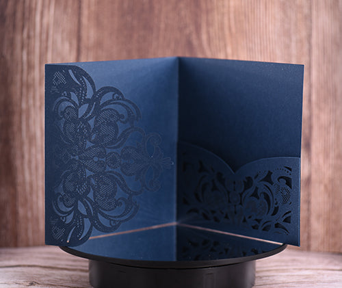 Trifold Classic Laser Cut Invitation Bella2126