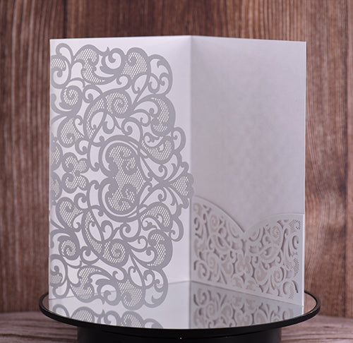 Trifold Classic Laser Cut Invitation Bella2128