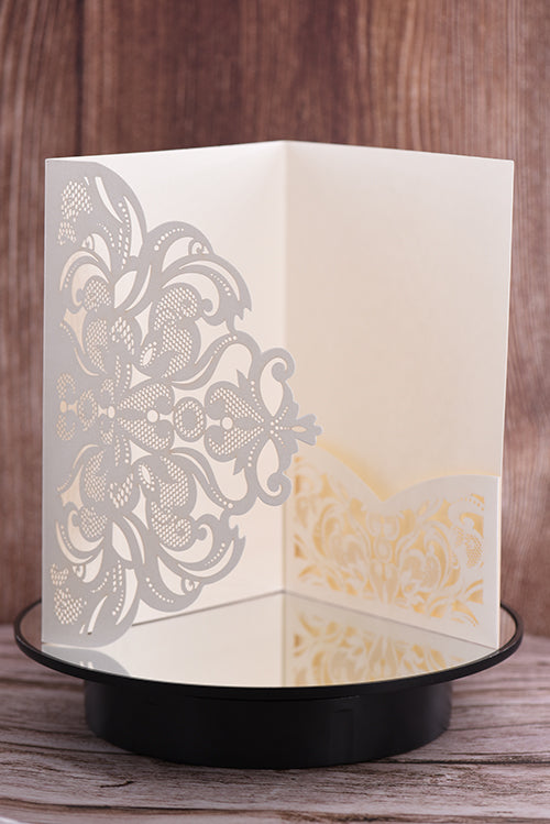 Trifold Classic Laser Cut Invitation Bella2132