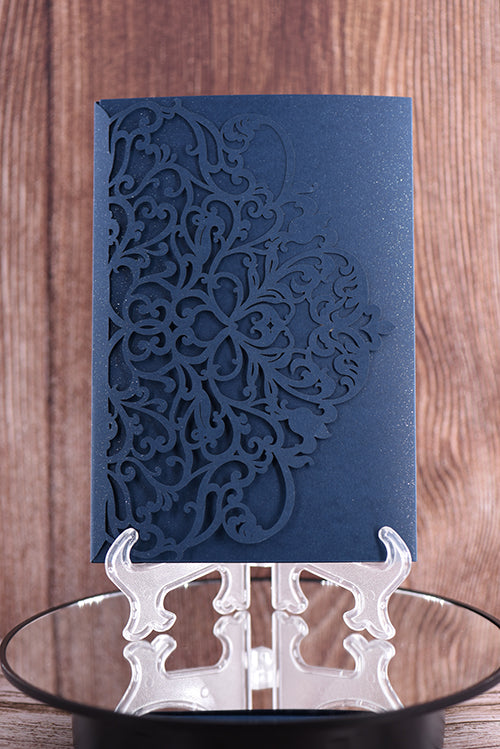 Trifold Classic Laser Cut Invitation Bella2139