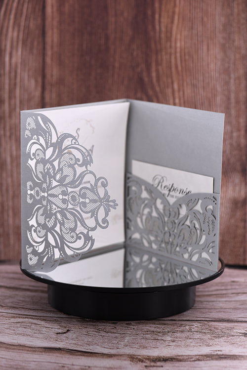 Trifold Classic Laser Cut Invitation Bella2126