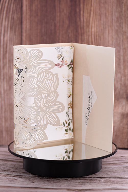 Trifold Classic Laser Cut Invitation Bella2120